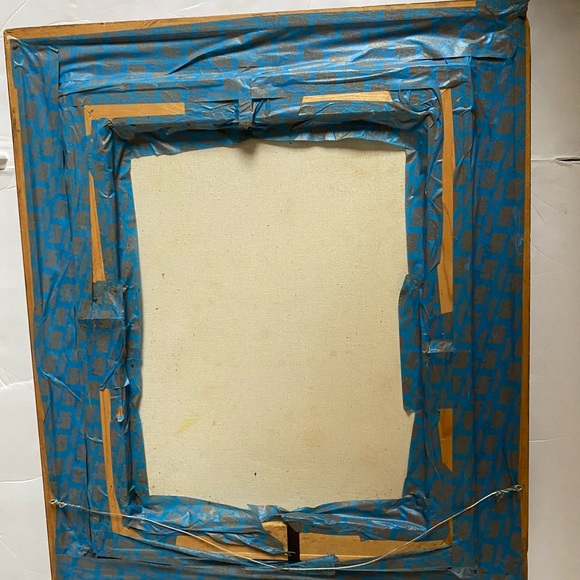 Original Oil Painting By M. Henderson Eagle Flying Through Forest Signed/Framed - Picture 9 of 10